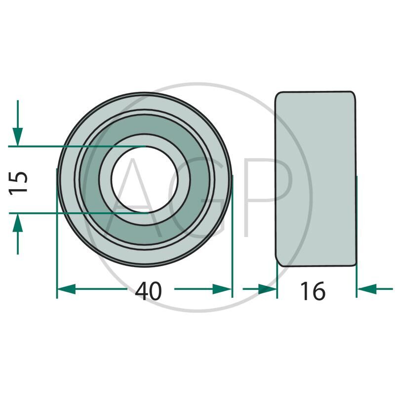 Pojezdová kladka pro Pöttinger, na série EUROTOP, TOP