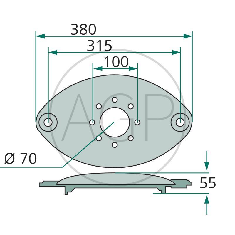 Žací kotouč pro Deutz-Fahr, Vicon/PZ, na série SM, DM