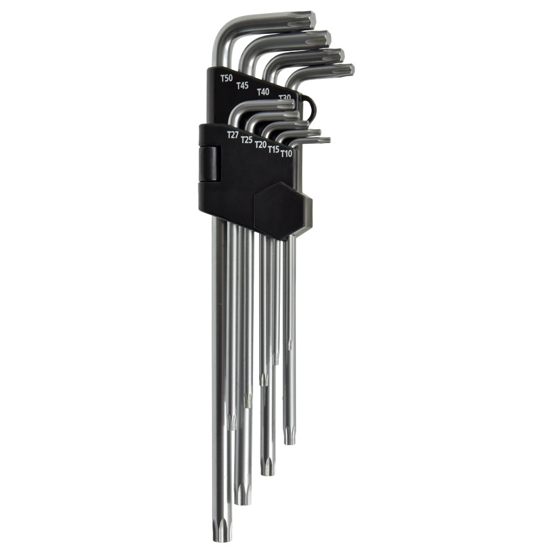 Sada torx úhlových klíčů TX  dlouhé provedení v sadě 9 ks