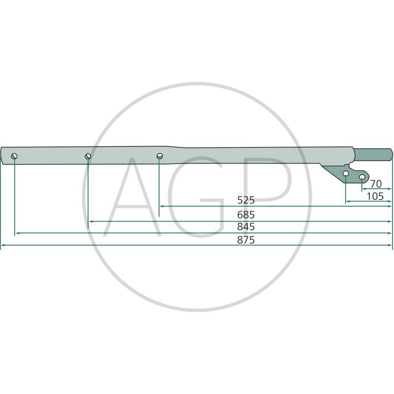 Rameno pera pro Kuhn, na typy GA 3201G, 3201GM