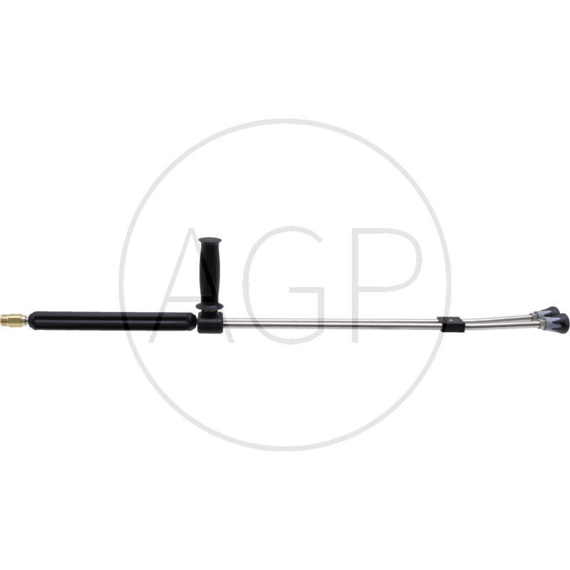 Dvojitá ocelová trubka s přípojem  M22 x 1,5 vnější ventil 1/4“ vnitřní ventil o délce 980 mm