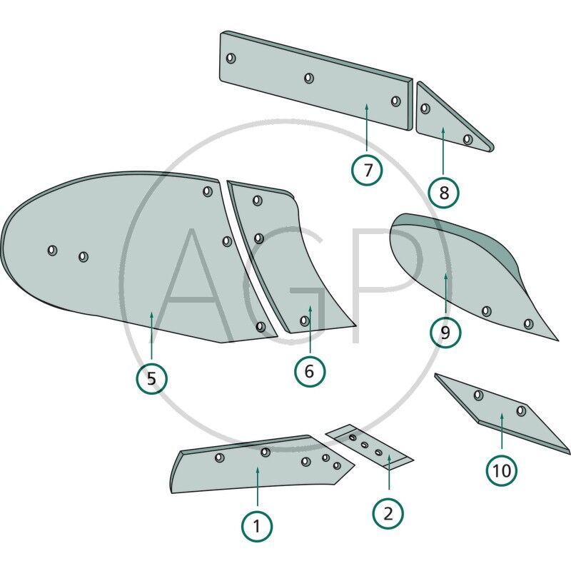 Plaz levé i pravé provedení pro Niemeyer na typ Delta pluh