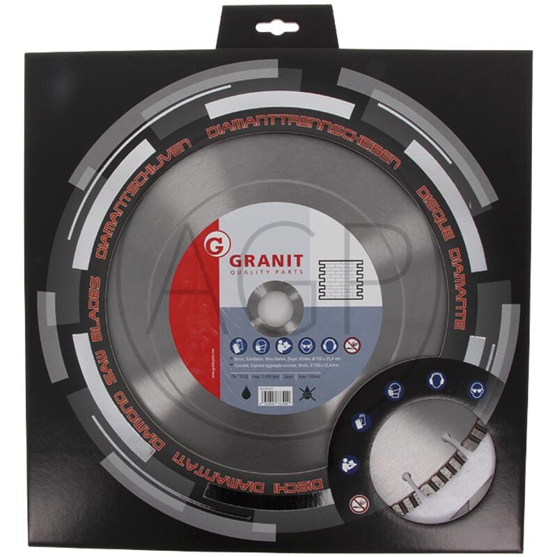 Diamantový řezný kotouč o vnitřním průměru 25,4 mm pro benzínové rozbrušovačky