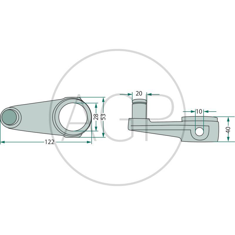 Ovládací páka pro SIP, na typy Star 300, 330, 350