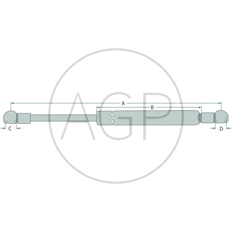 Plynová pružina hodící se pro dveře