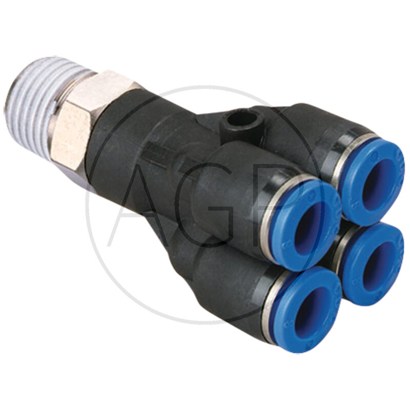 B-YEk2-4-1/4-KU Y-Šroubení