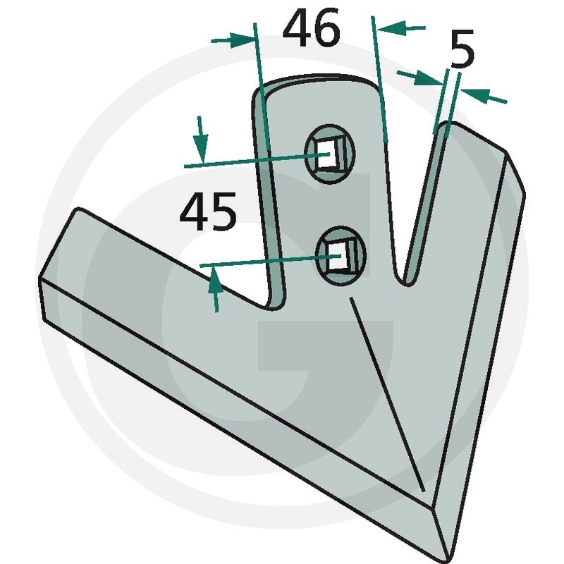 Šípová radlička 155 x 5 mm vhodná pro různé kultivátory