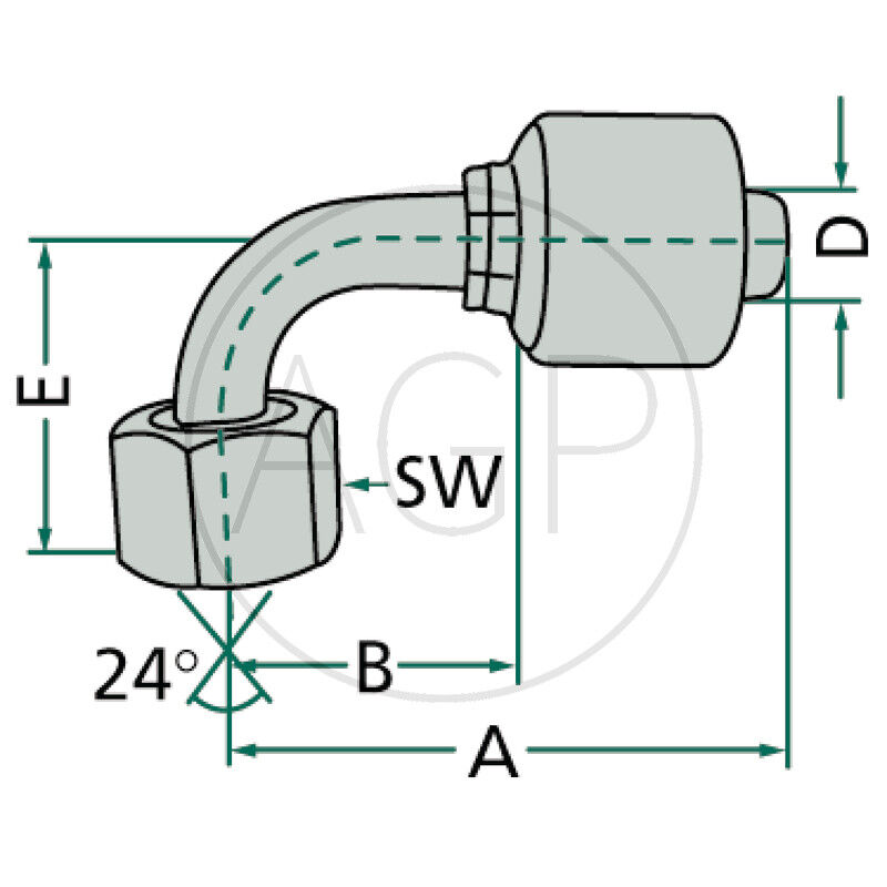 PNE 06 DKOS M16x1.5 90° (8S)