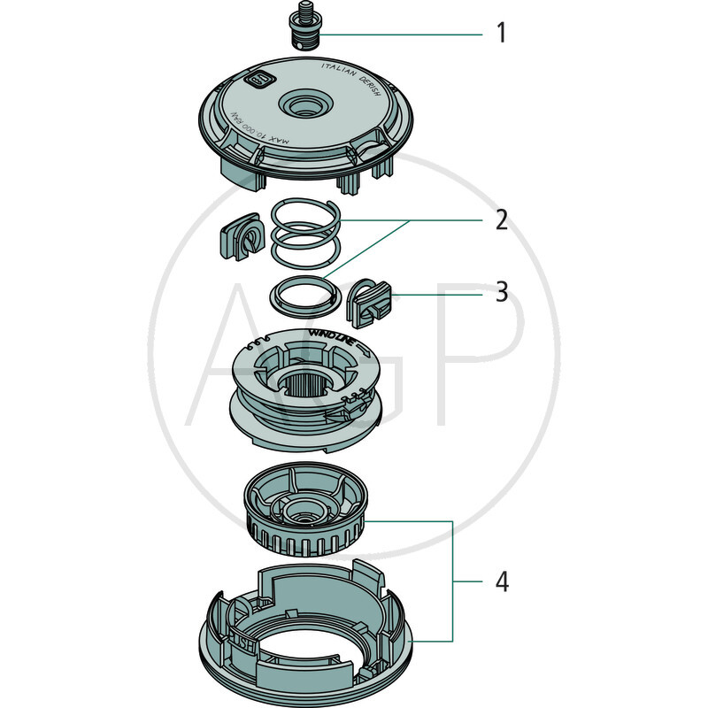 Adaptér pro automatické strunové hlavy Easy work, závit 3/8 - 24 LGI