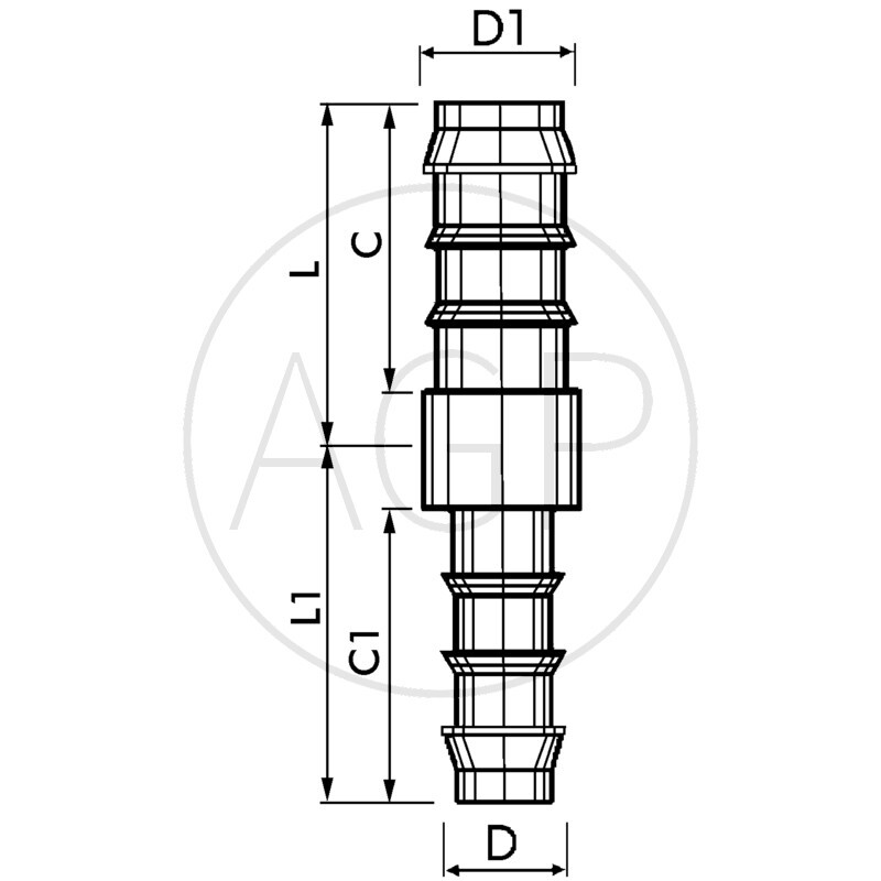 E-GVr-12-10-PA Přímá spojka