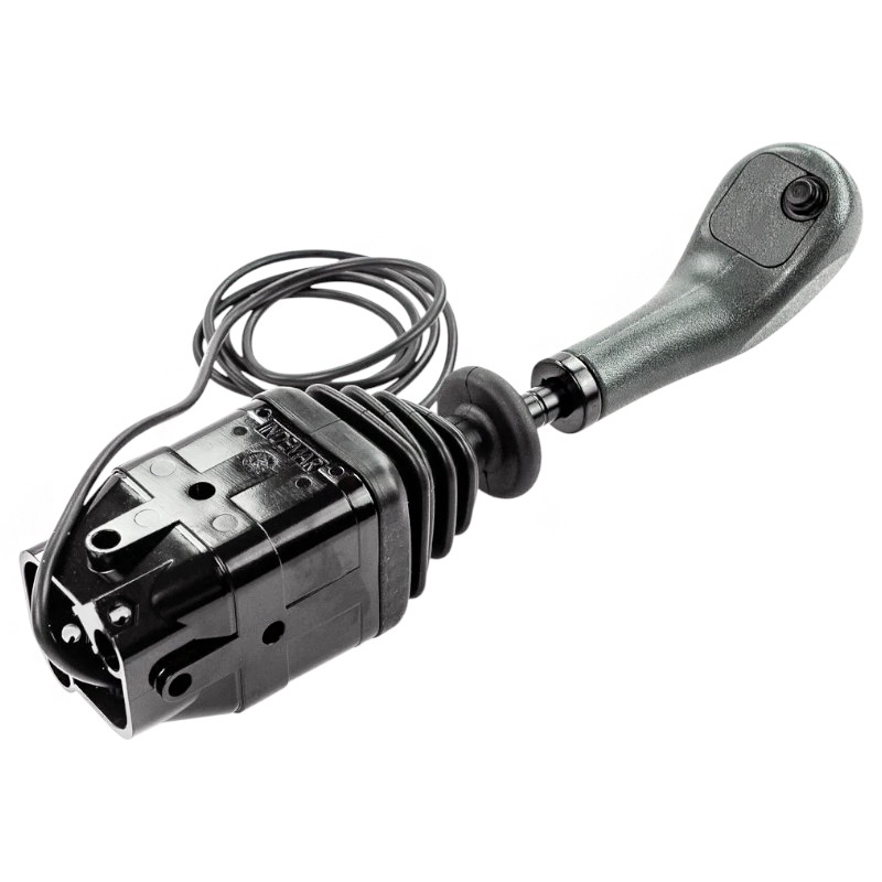 Joystick na lanovody s vidličkou a 1x tlačítkem pro ovládání nakladače