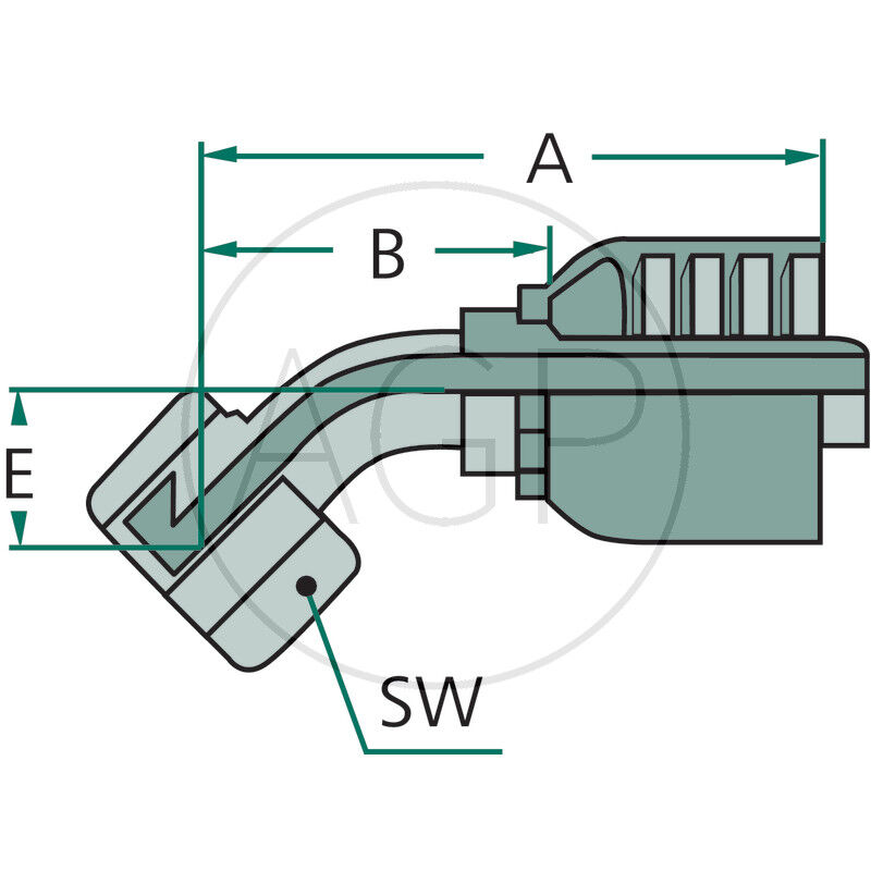 PNE 10 DKOR 3/8 45°