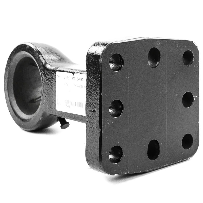 Tažná hubice K80 Scharmüller s příruba 110 x 100 mm s 8 díry na přívěs za traktor