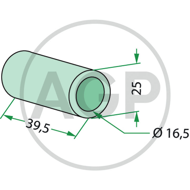 Pouzdro Ø 16,5 mm vhodné pro mulčovače Spearhead