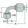 PNE 16 DKOS M30x2.0 90° (20S)