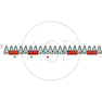 Nůž žací lišty ESM o délce 870 mm s počtem 17 čepelí, FL 2+3 / 5+6