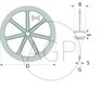 Kolo packer hladké pro Cambridge válce průměr 700 mm univerzální