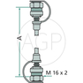 Hadice MM-S L1000 (2x) M16x2
