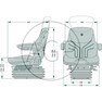 Sedačka Grammer MAXIMO Comfort Plus MSG 95A/731 do traktoru vzduchem odpružená 12V