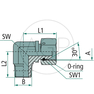WA 1/2 M-NPT x 1/2 FS-BSP