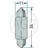 Auto žárovka sufitová 12V 5W, patice SV 8,5 pro koncová, poziční, obysová, vnitřní světla