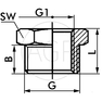 F-R-3/8-1/8-MSv Redukce šroubení