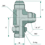 LAE 7/16 M-M JIC x 1/2 M-UNF