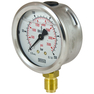 Manometr glycerinový WIKA do 250 bar se závitem 1/4 o průměru 63 mm k měření tlaku