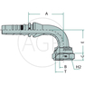 PN 25 DKORF 1.11/16 90° IL