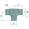 TA 5/8 M-BSP x 1/2 M-NPT