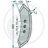 Hrot kultivátoru 480 x 105 x 12 mm