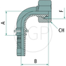 PN 16 DKOS M30x2.0 90° (20S) VPE10