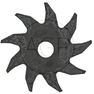 Nůž vertikutátoru o délce 149 mm s vnitřní dírou 25 mm pro John Deere a Sabo na typy D 31 RE, D 35 RE, D 38 R, D 45 C