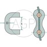Univerzální spojovací článek řetězu na rozmetadlo hnoje 10x31 mm