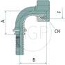 PN 38 DKOL M52x2.0 90° (42L)