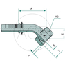 PN 06 DKOS M14x1.5 45° (6S)