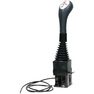 Joystick pro ovládání hydraulického rozvaděče pomocí lanovodů na kuličku s tlačítkem pro třetí funkci 