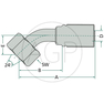 PNE 06 DKOS M18x1.5 45° (10S)