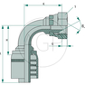 PNE 06 DKR 3/8 90°