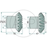 Kuželové soukolí pro Deutz-Fahr, na typy KM 2.17, 2.19, 22 a 21 zubů