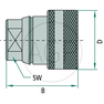 Samice IG M18 x 1,5