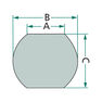 Koule 37-56 mm do spodních ramen traktoru hydrauliky tříbodového závěsu kat. 3-2