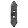 Náhradní hrot / radlička pro pružné pero kultivátoru 40 × 10 mm