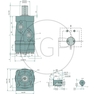 Danfoss hydr. motor OMP 80 s hřídelí 1 se zpětným ventilem