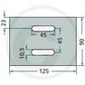 Stěrka - plech pro Feraboli o tloušťce 3 mm