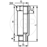 F-DAI-V45-1/8-MSv Oboustranné šroubení