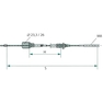 Brzdové lanko AL-KO 299708 o délce 740 mm a délce pouzdra 530 mm pro přívěsy do 3,5 t