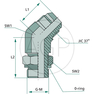 WAE 7/16 M-JIC x 1/8 M-BSP 45°