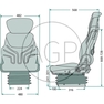 Traktorová sedačka Grammer Compacto Comfort W (MSG 93/721) do traktoru