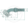 PNB 25 DKOS M42x2.0 45° (30S)